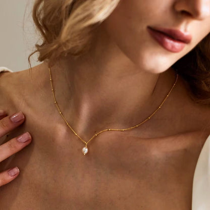 Dani Pearl Drop Necklace