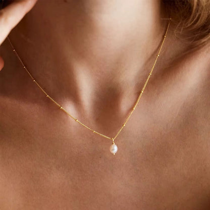 Dani Pearl Drop Necklace